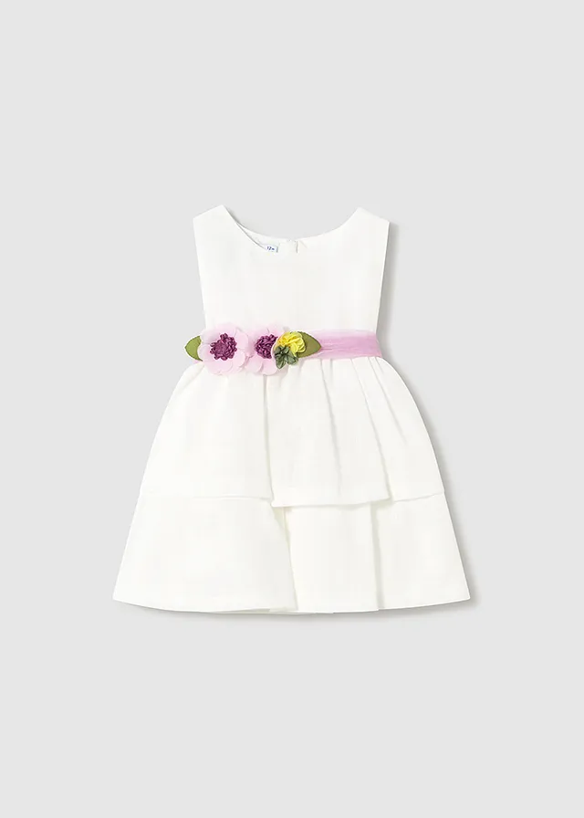 Vestido fajin flores