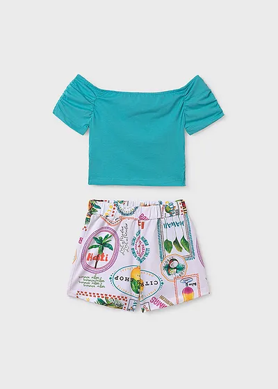 Conjunto short estampado
