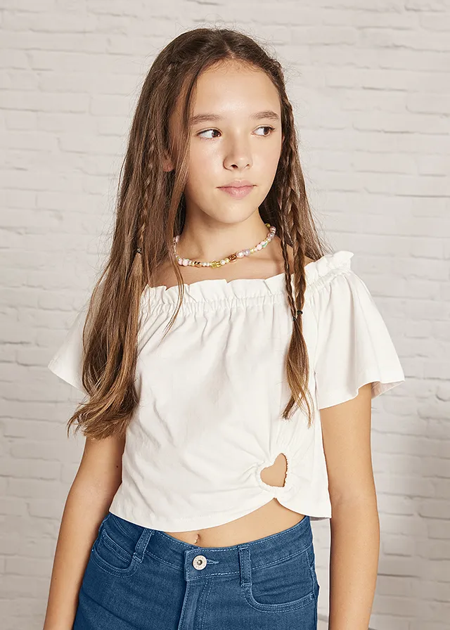 Franela m/c arandela corazón