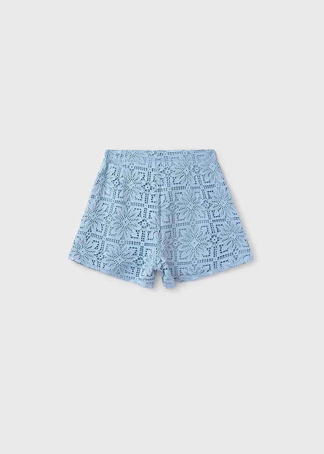 Pantalón corto encaje
