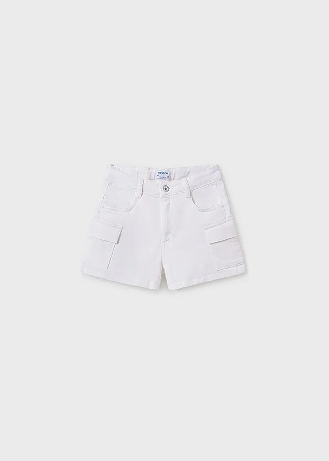 Pantalón corto sarga cargo