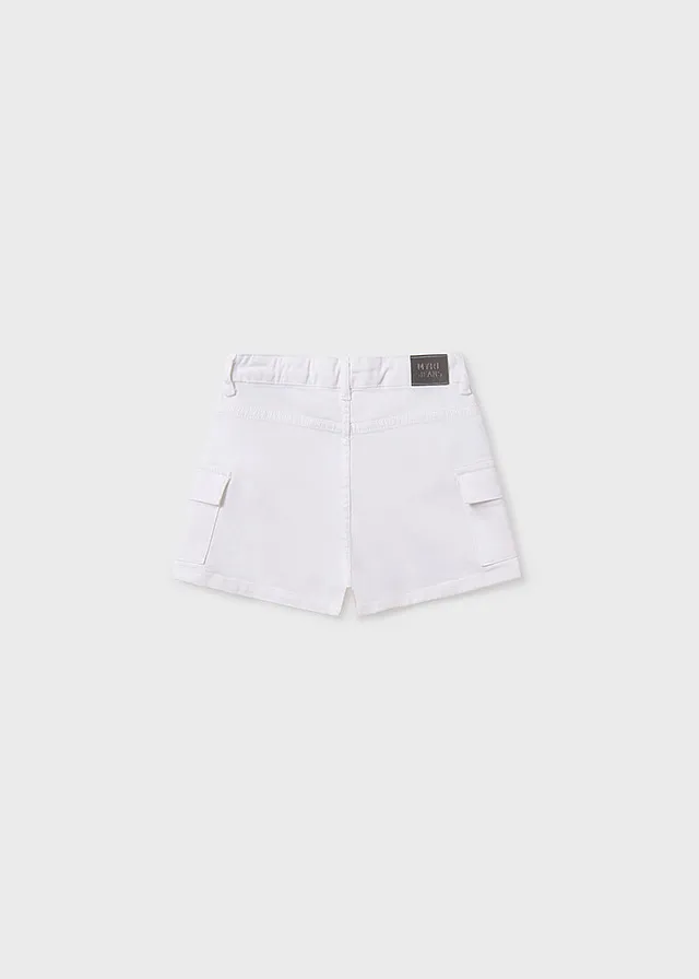 Pantalón corto sarga cargo