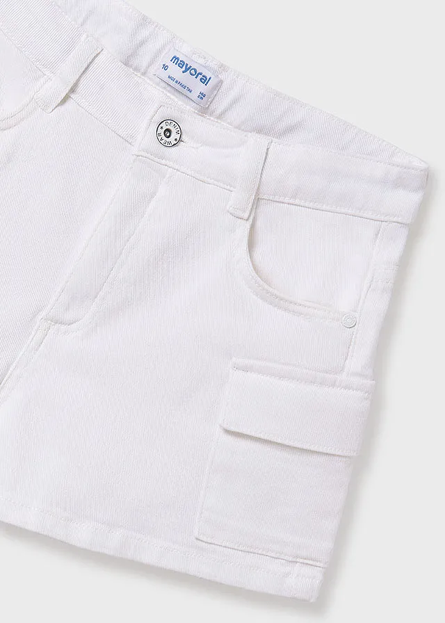 Pantalón corto sarga cargo