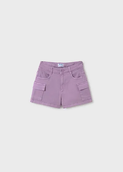 Pantalón corto sarga cargo