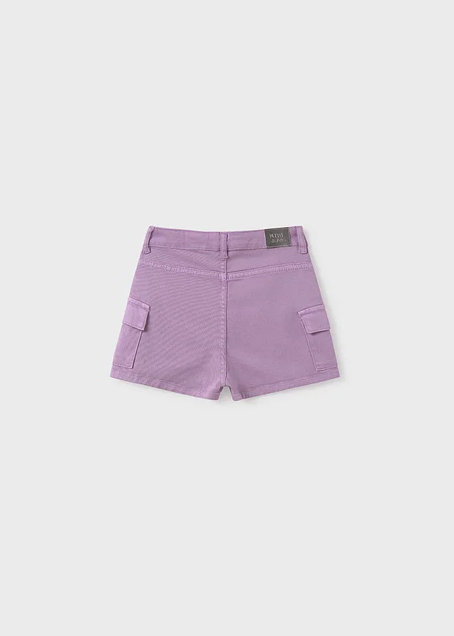 Pantalón corto sarga cargo