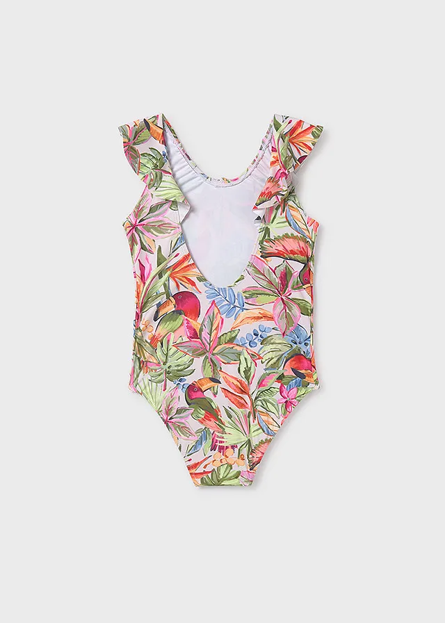 Traje de Baño estampado volante