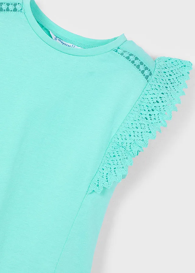 Franela manga corta crochet