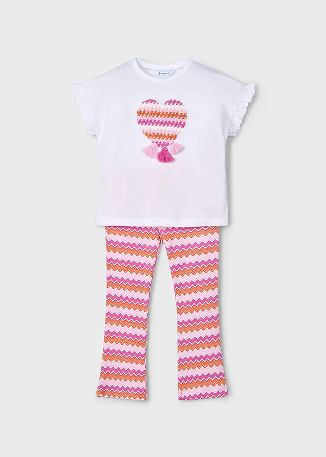 Conjunto leggings tobillero flare