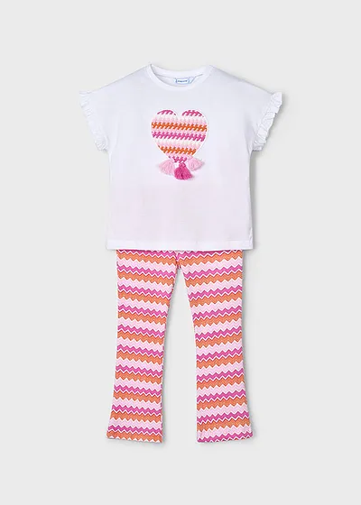 Conjunto leggings tobillero flare