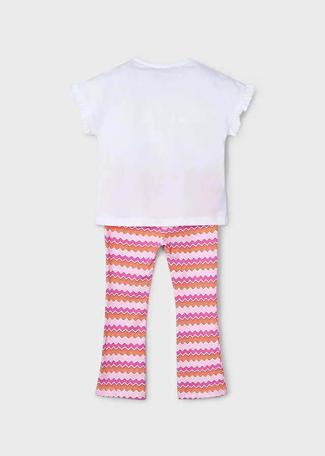 Conjunto leggings tobillero flare