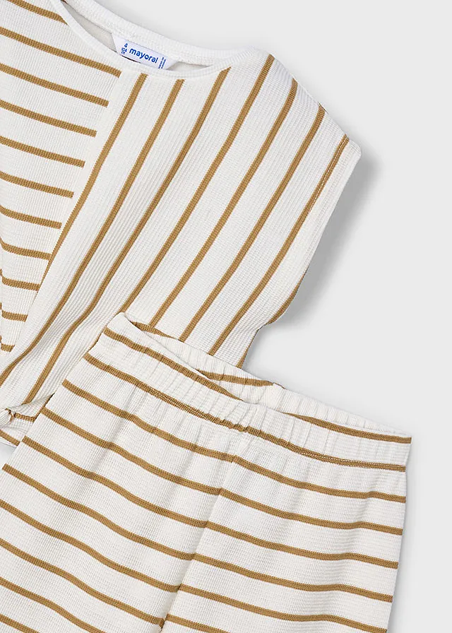 Conjunto pantalon largo rayas