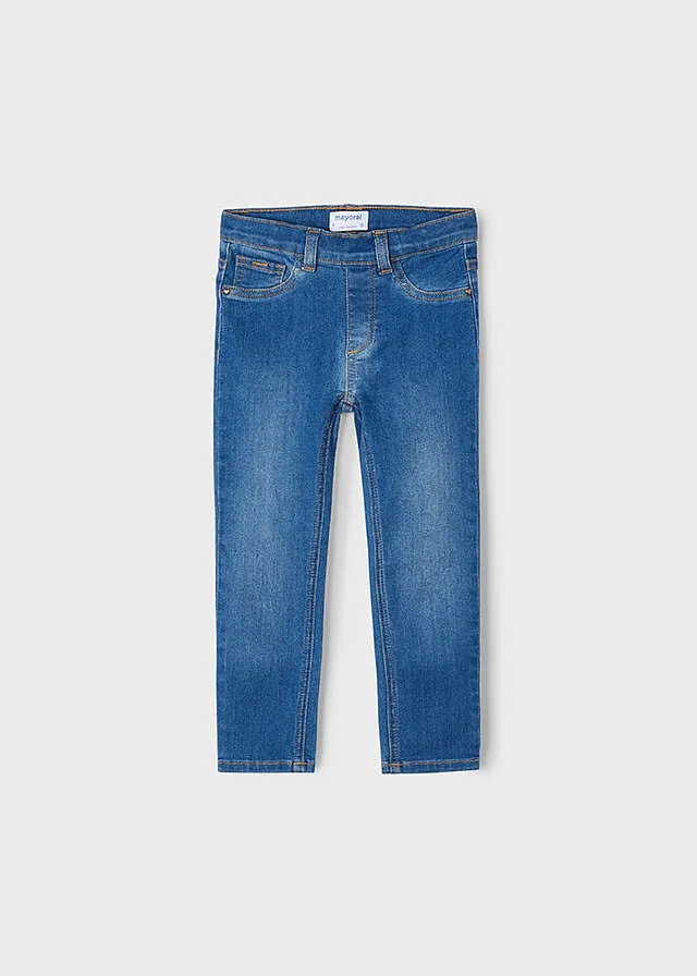 Pantalon cerrado denim basico