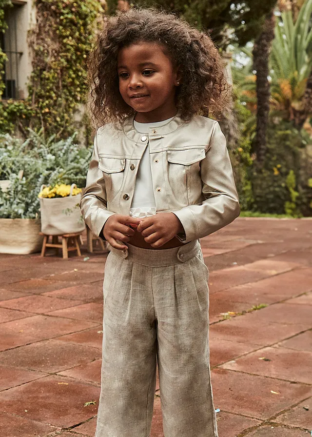 Pantalon largo lino