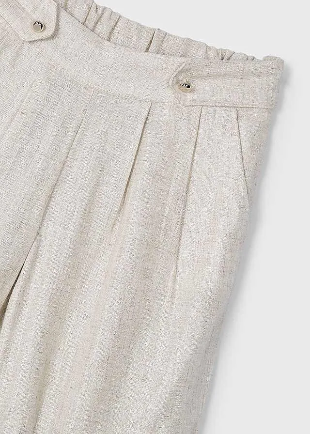Pantalon largo lino