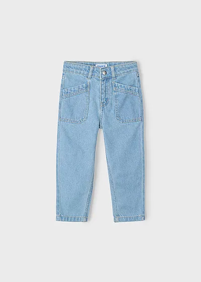 Pantalon largo mom fit