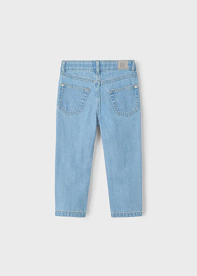 Pantalon largo mom fit
