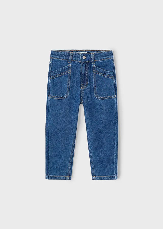 Pantalon largo mom fit