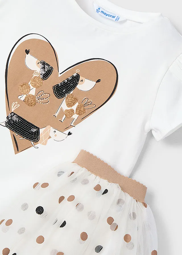 Conjunto falda tul
