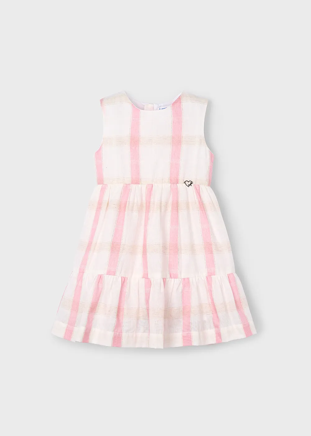 Vestido cuadros lino