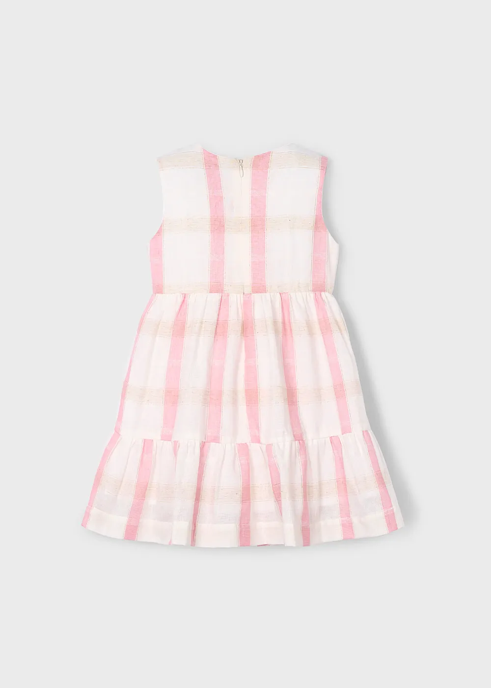 Vestido cuadros lino