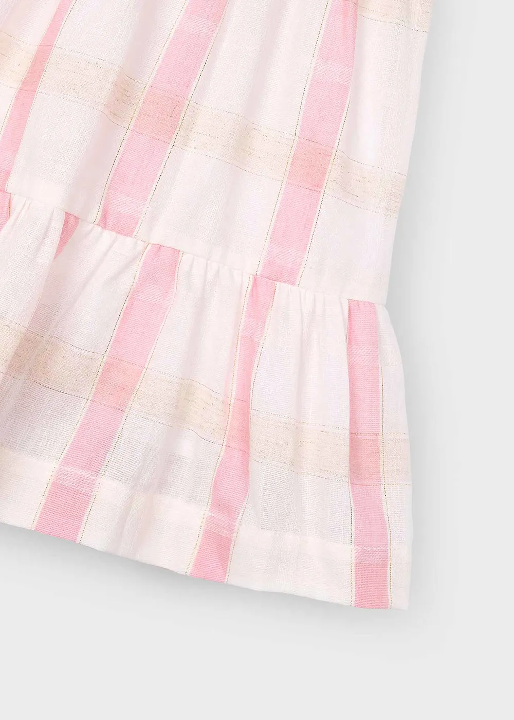 Vestido cuadros lino