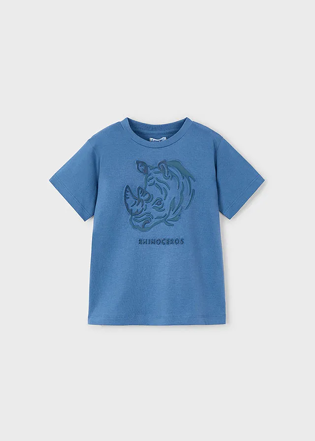Franela manga corta embossed "rhino"