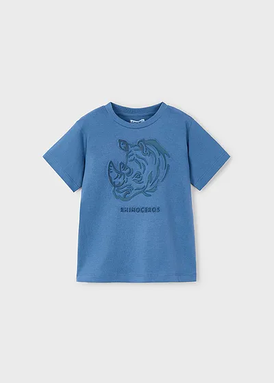 Franela manga corta embossed "rhino"