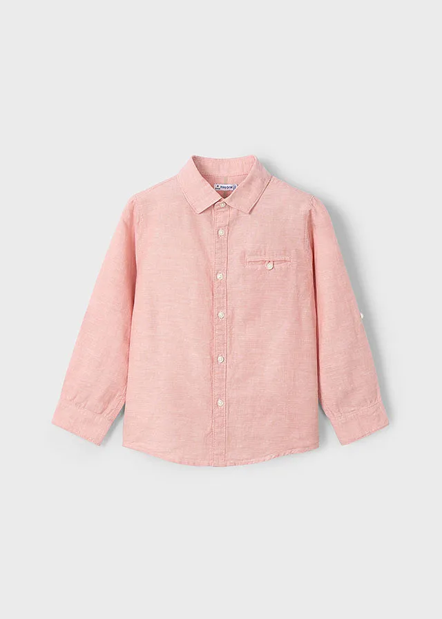 Camisa m/l lino