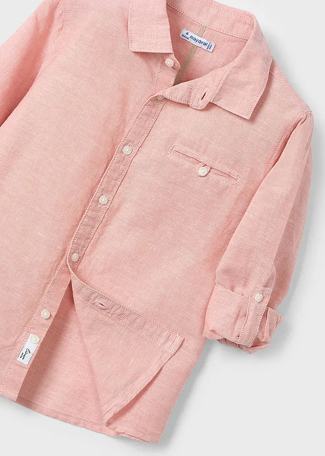 Camisa m/l lino
