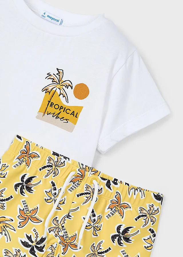 Conjunto bañador camiseta