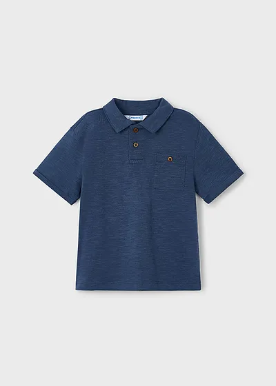 Chemise manga corta slub