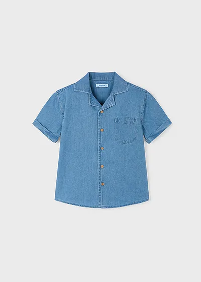 Camisa manga corta denim