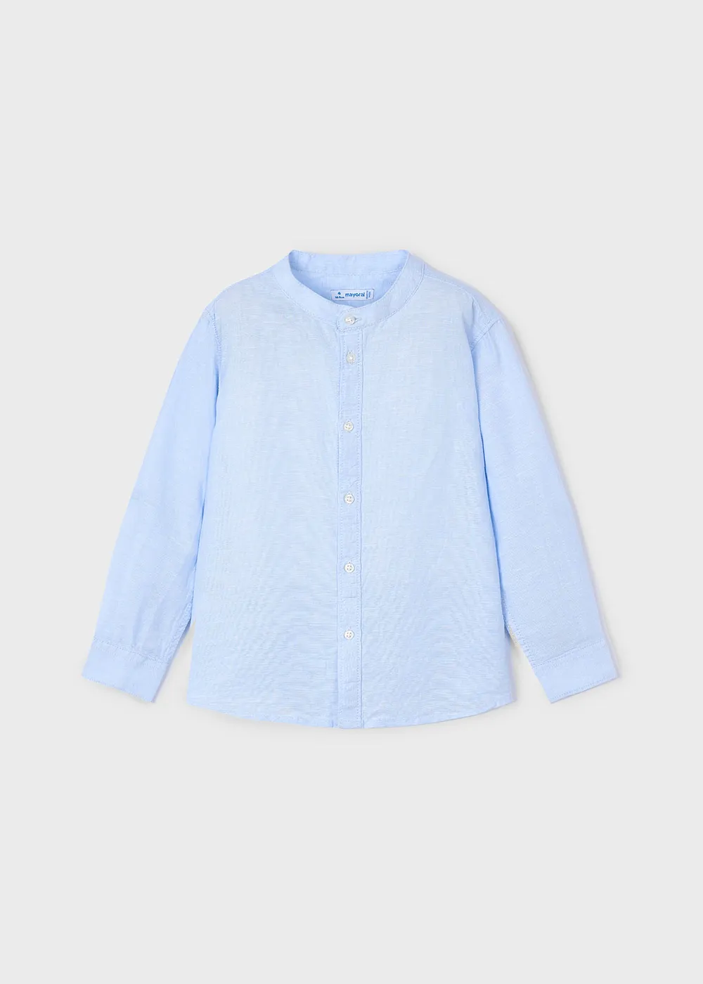 Camisa m/l cuello mao lino