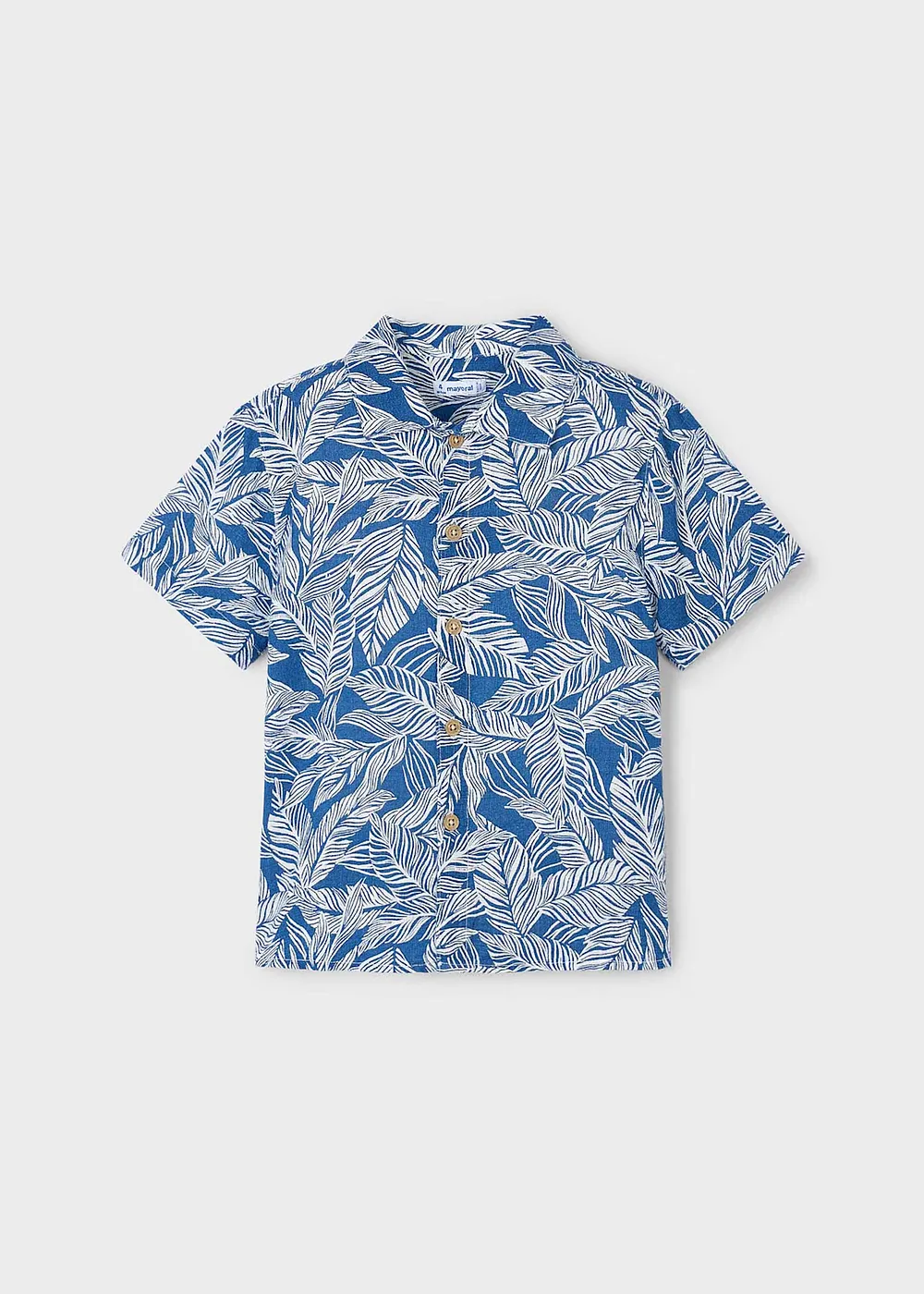 Camisa m/c gasa estampada