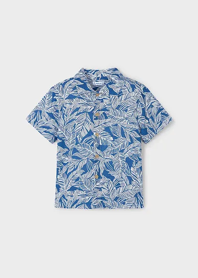 Camisa m/c gasa estampada