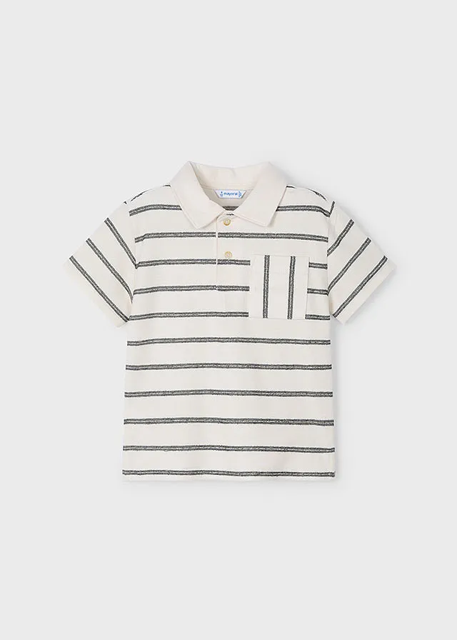 Chemise manga corta rayas
