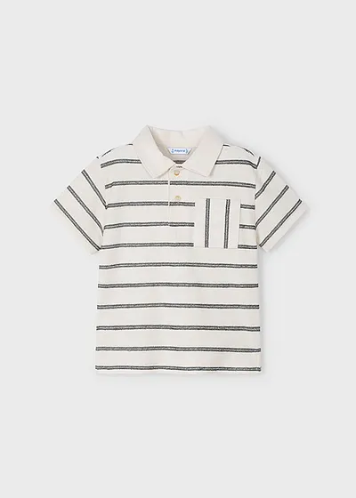 Chemise manga corta rayas