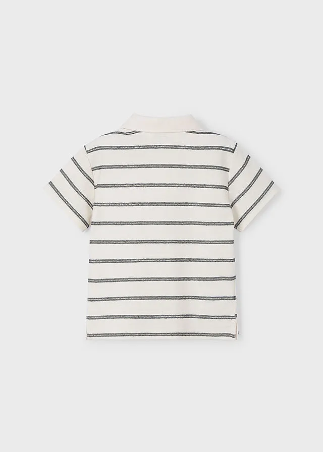 Chemise manga corta rayas