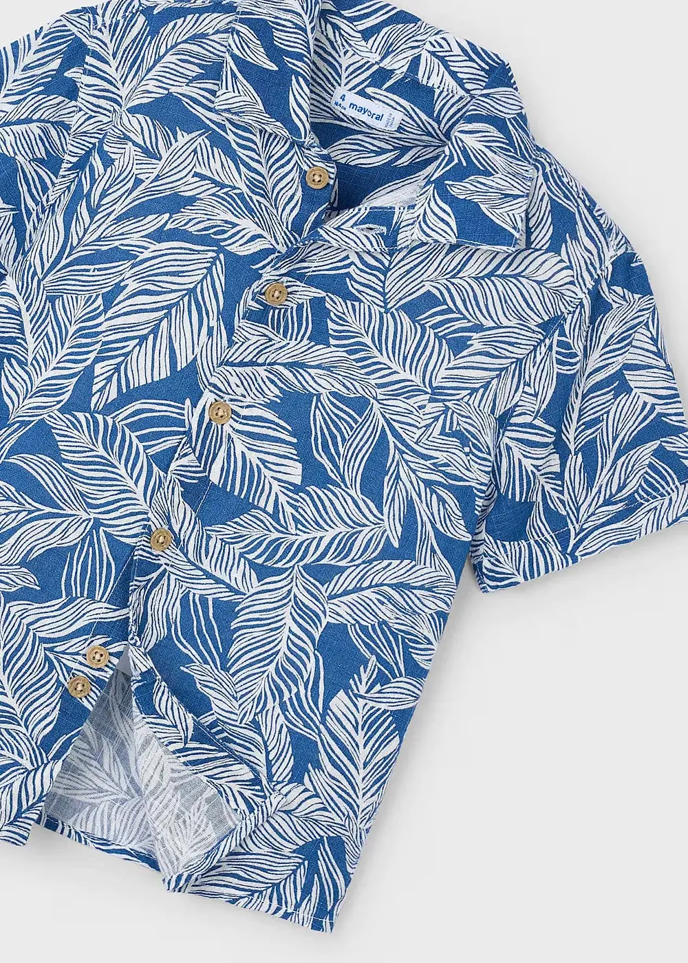 Camisa m/c gasa estampada