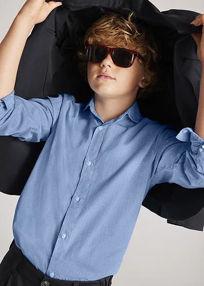 Camisa manga larga microestampada