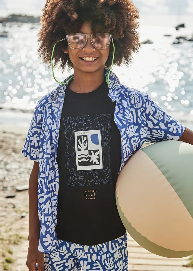 Franela m/c geometric coast