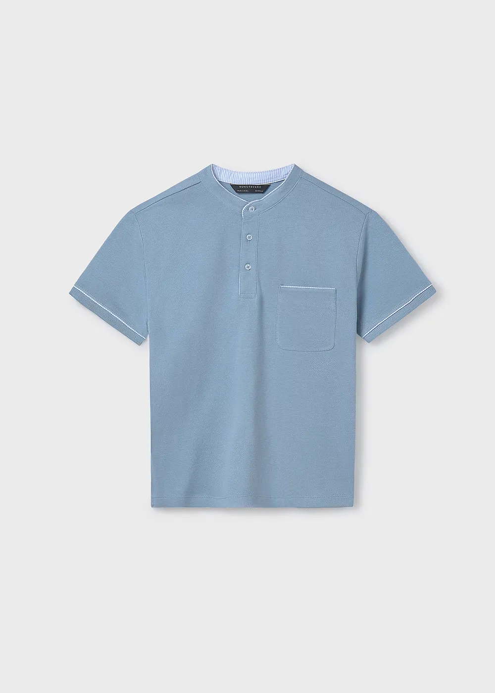 Chemise m/c cuello mao