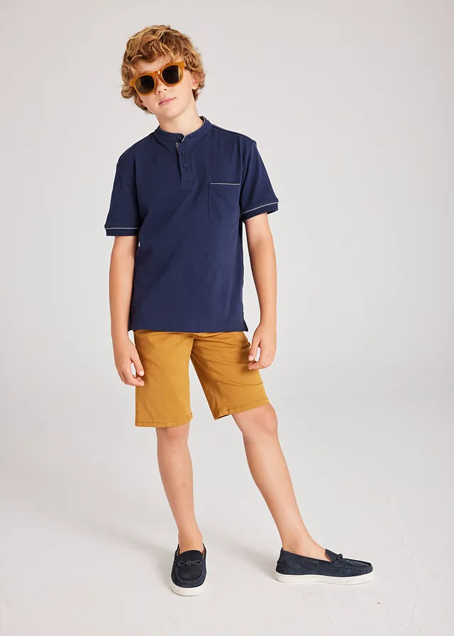 Chemise m/c cuello mao
