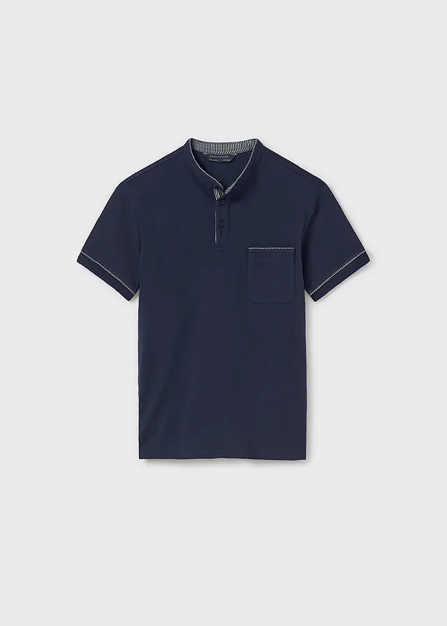 Chemise m/c cuello mao
