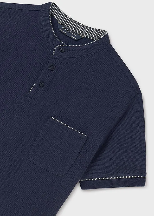 Chemise m/c cuello mao