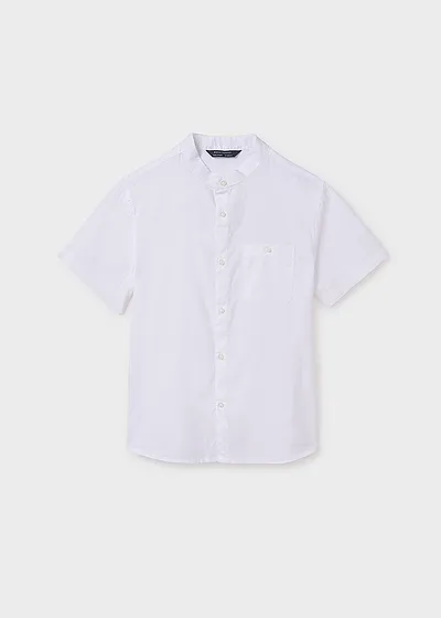 Camisa manga corta cuello mao