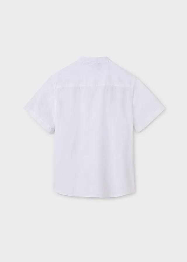 Camisa manga corta cuello mao
