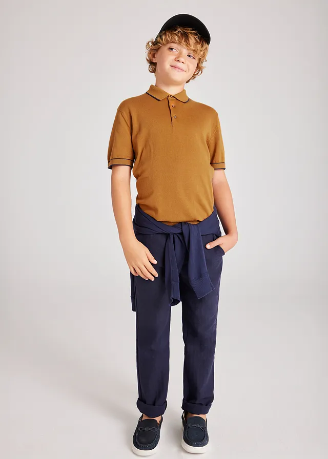 Chemise manga corta tricot