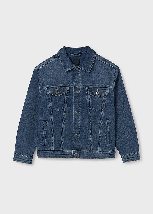 Cazadora denim trucker