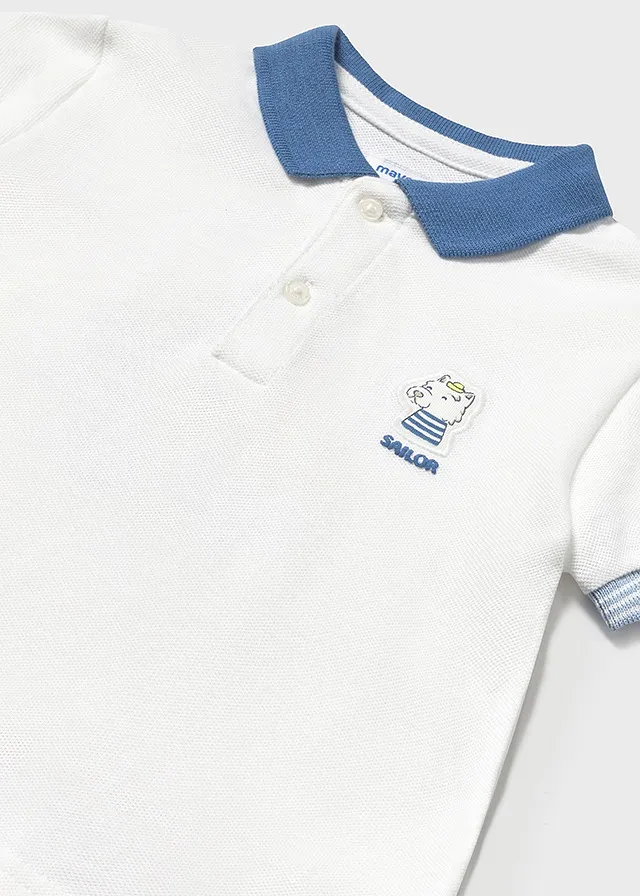 Chemise m/c apliques